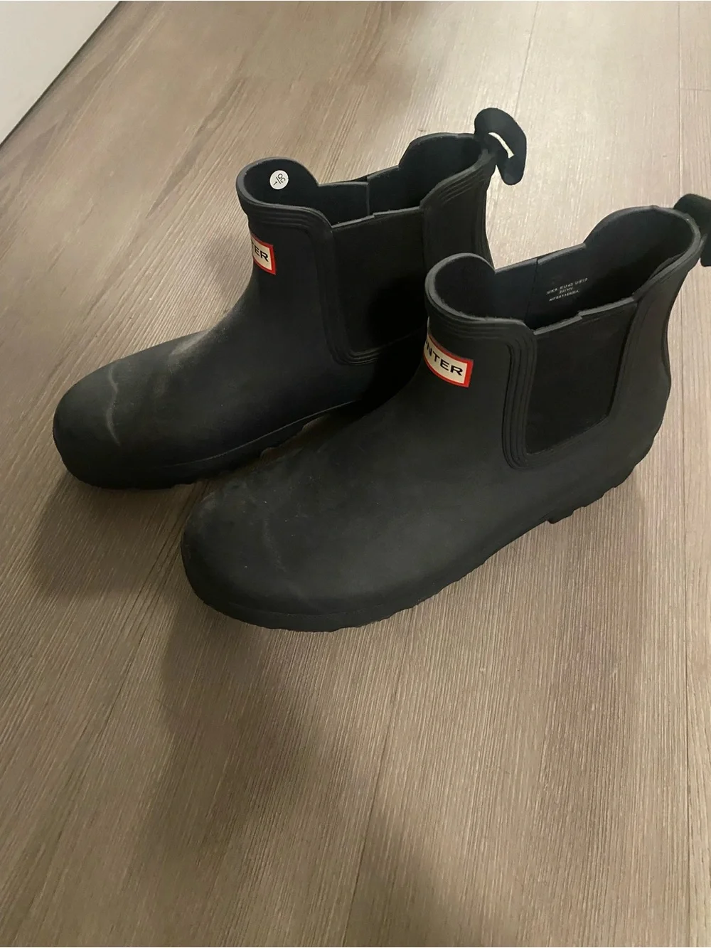 Hunter Black Chelsea Rain Boots - 10